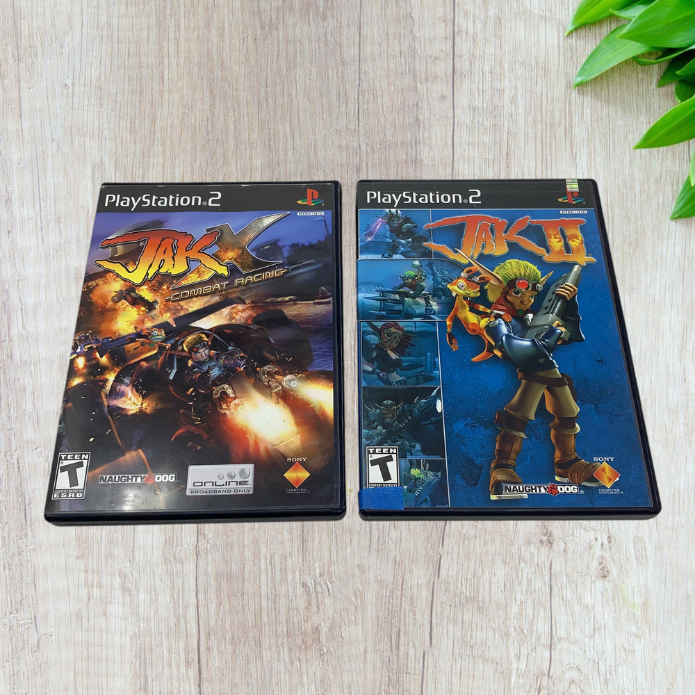 Jak II & Jak X Combat Racing PlayStation 2 PS2 Game Discs Only Untested